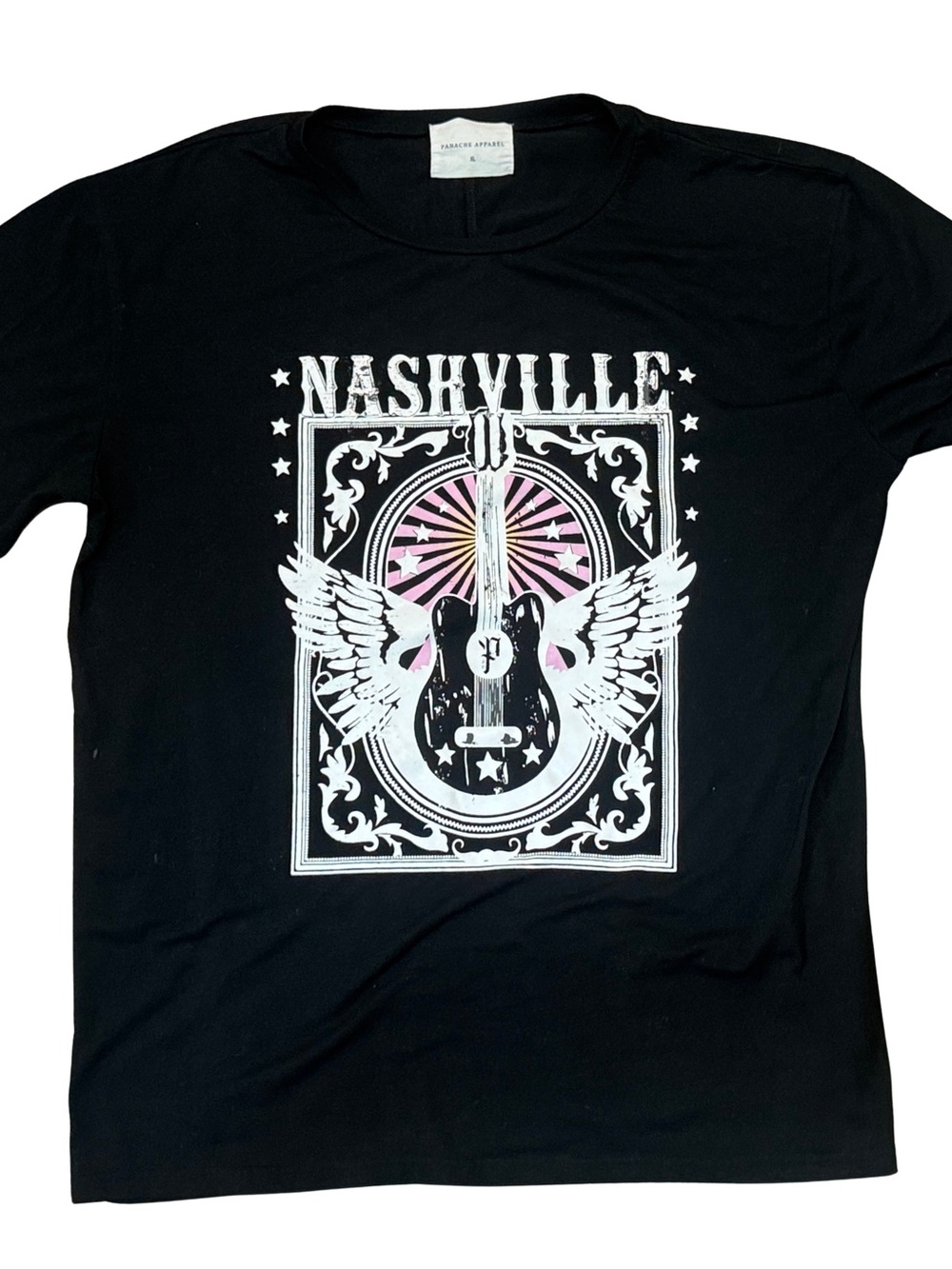 Panache Black Nashville Graphic Short Sleeve Tee